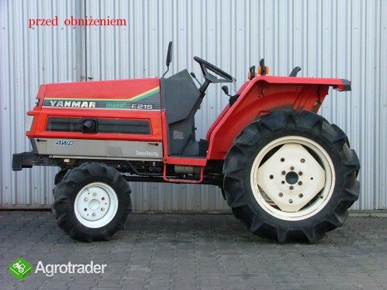 Mini traktorek Yanmar F215 obniżany, 21KM, 4x4 - zdjęcie 3