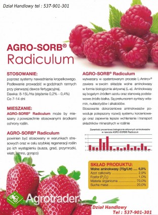 Polski Aminokwasy, Biostymulator Agro-Sorb  RADICULUM 5L - zdjęcie 4