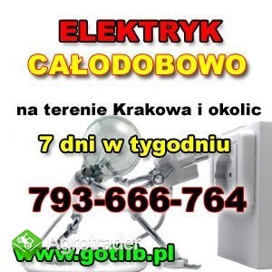 Elektryczne Uslugi Kraków  Tel. 793-666-764
